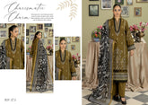 WP 373 Unstitched KARANDI Embroidered - 3PC - Afreen By Wania